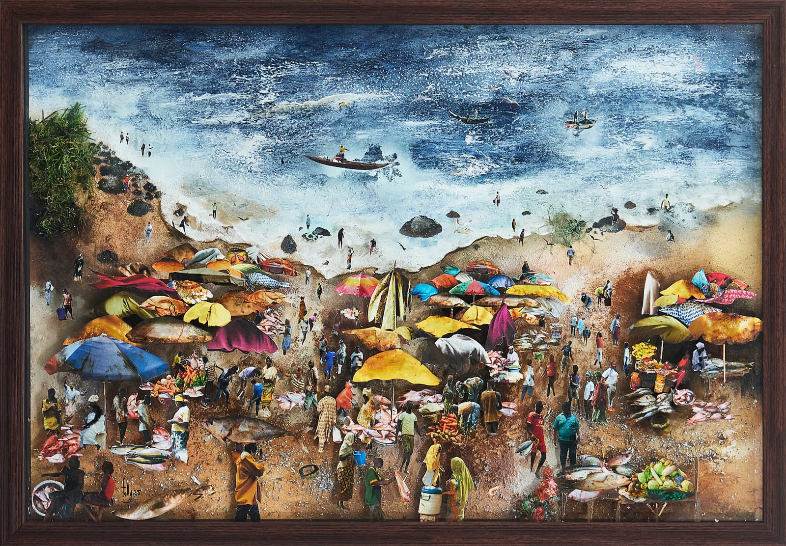 Fally Sène Sow, Le Marché de la plage, 2025