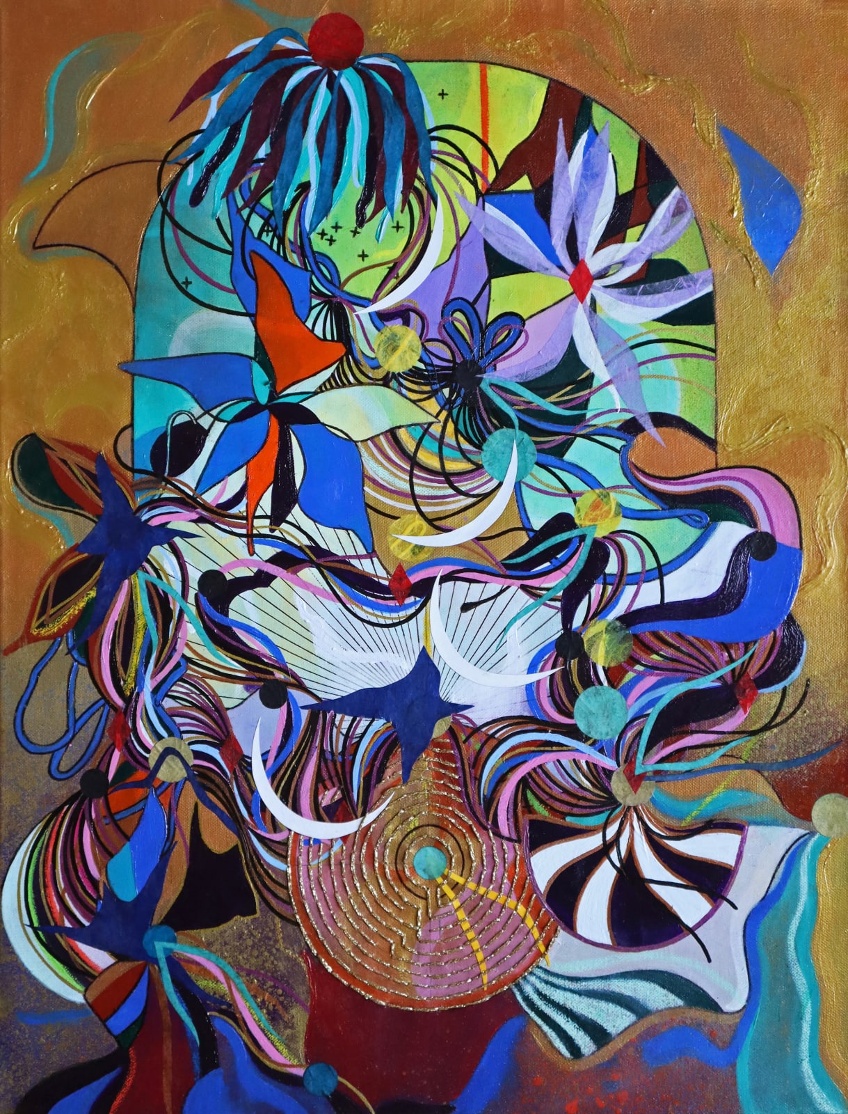 Tiffanie Delune, Labyrinths and Stitches, 2025