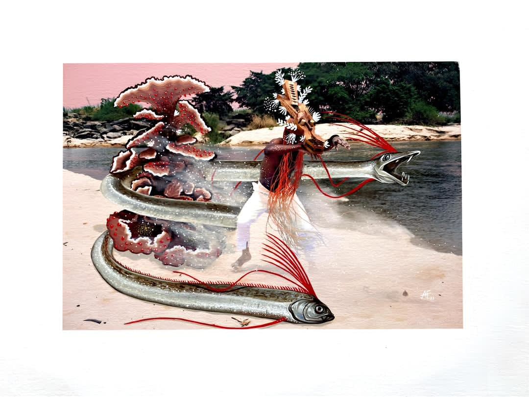 Arnold Fokam, 23, Série "Processions", 2025