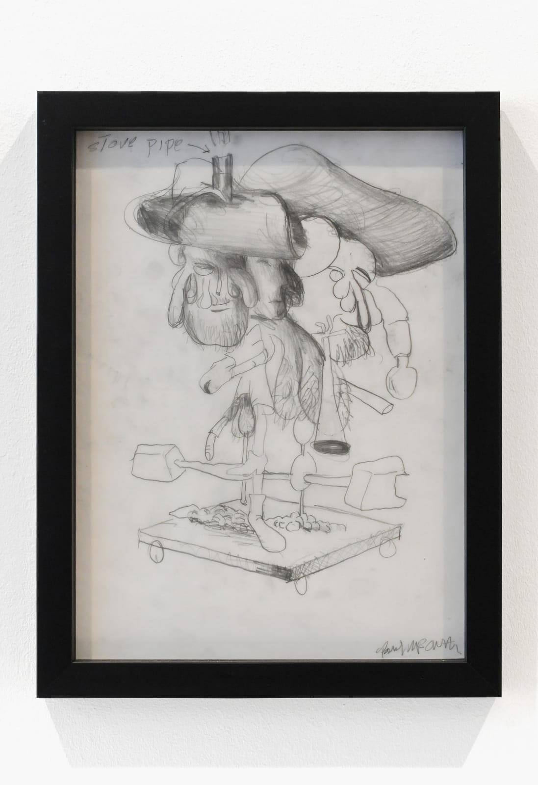 Paul McCarthy, Captain Dick Eye Sketch and Photo ( Dyptich), 2003