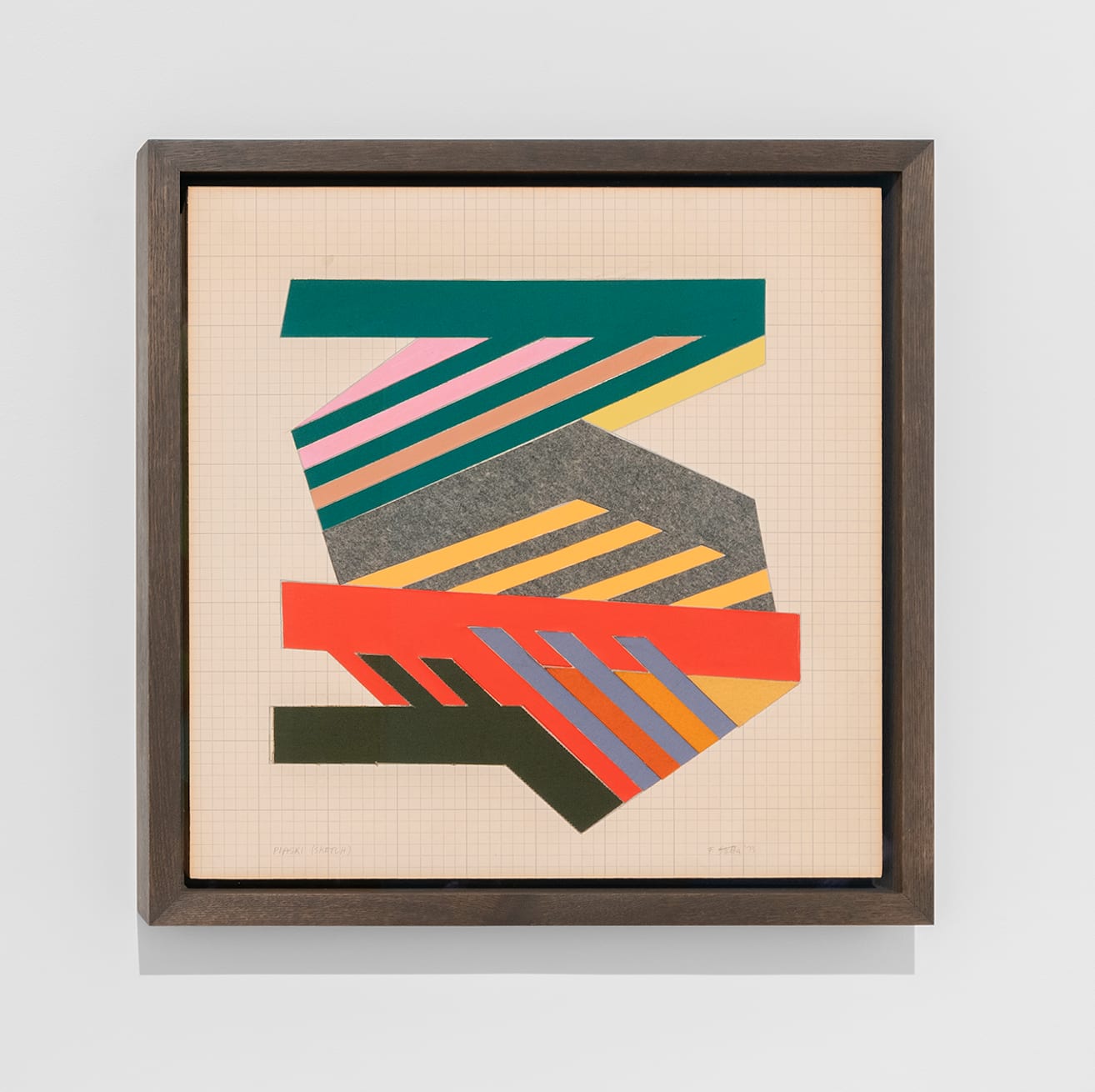 Frank Stella, Piaski (Sketch), 1973