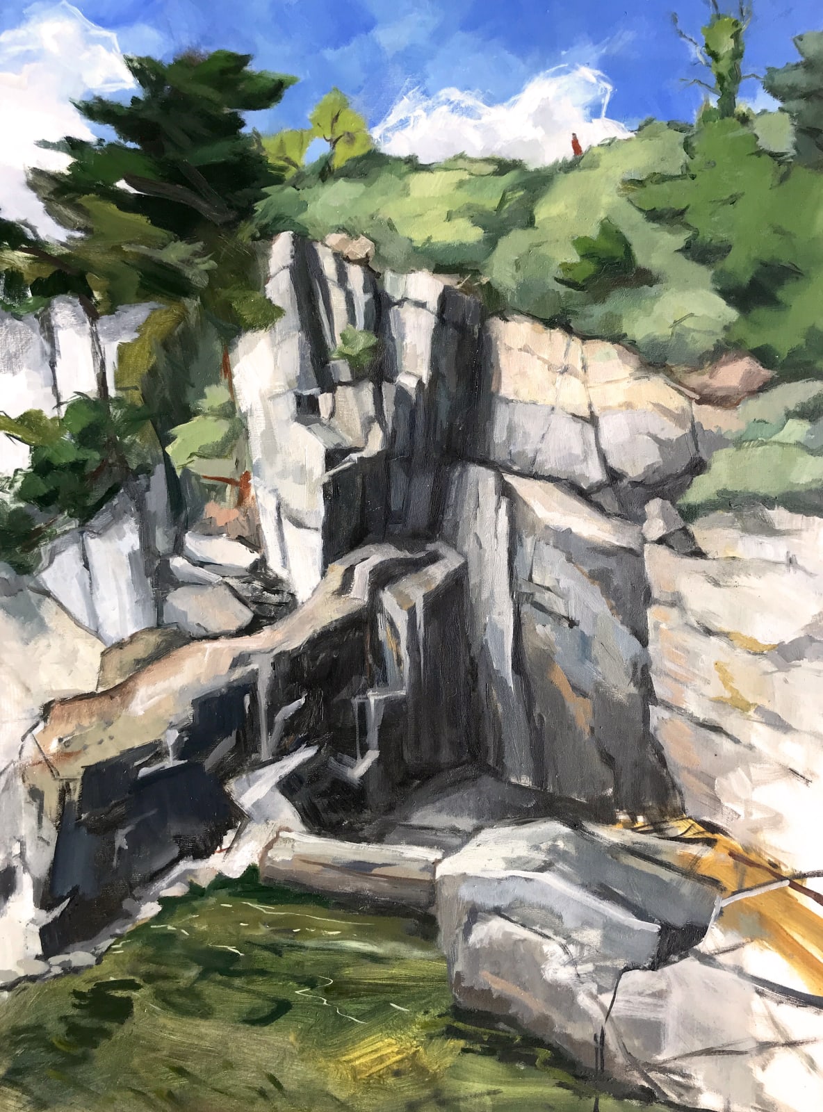 Rupert Shrive, Rock Face Brittany, 2020