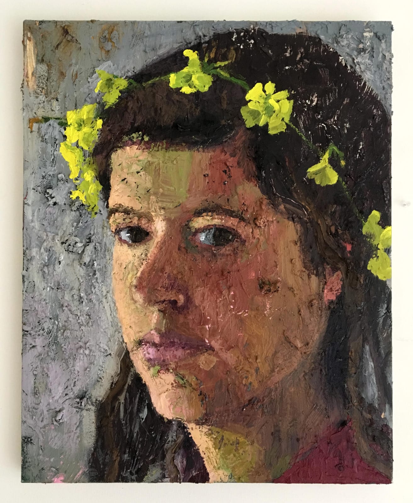Avital Burg, Large Birthday Self Portrait with Sourgrass , 2019
