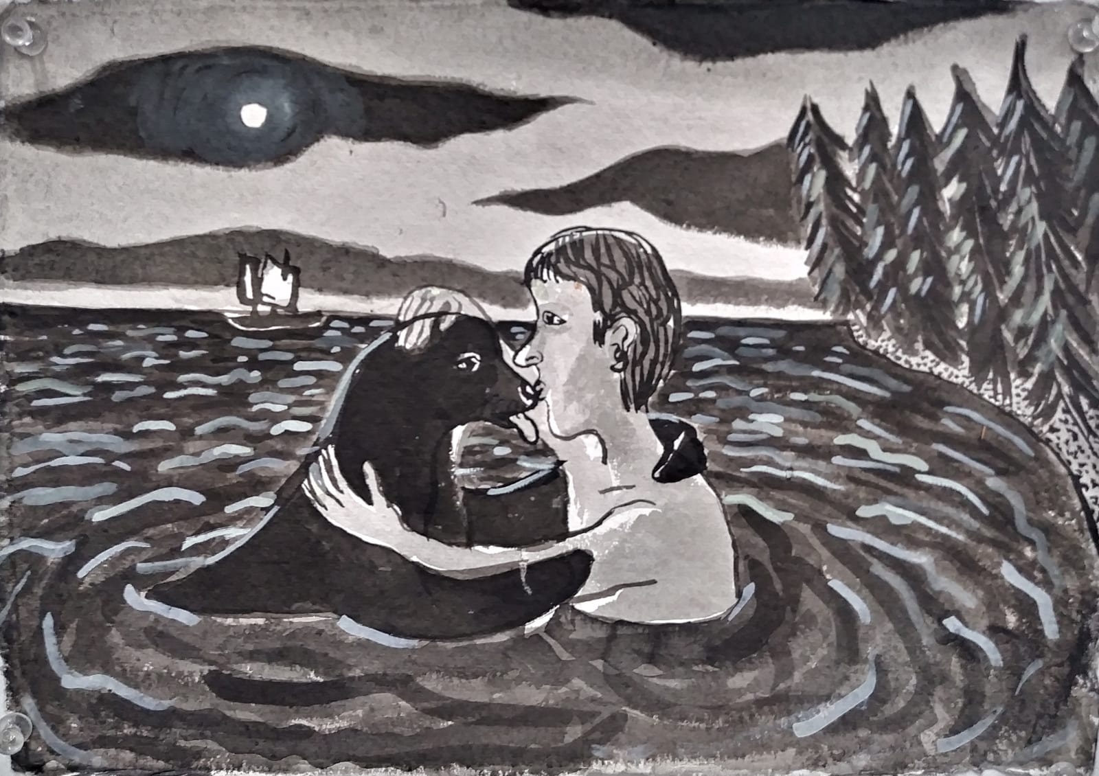 Alexander Nolan, The Kiss in Cobscook Bay, 2020