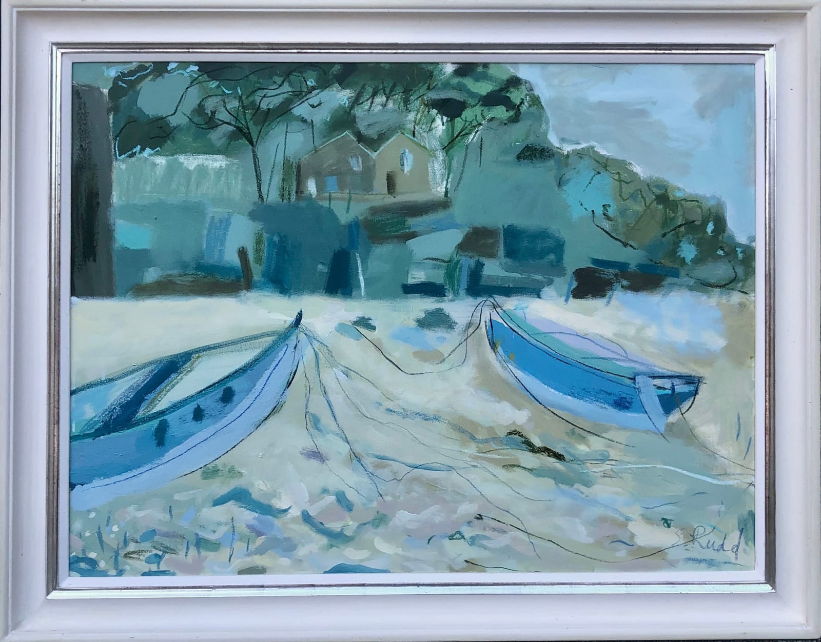 Sam Rudd, Blue Boats (Hungerford Gallery)