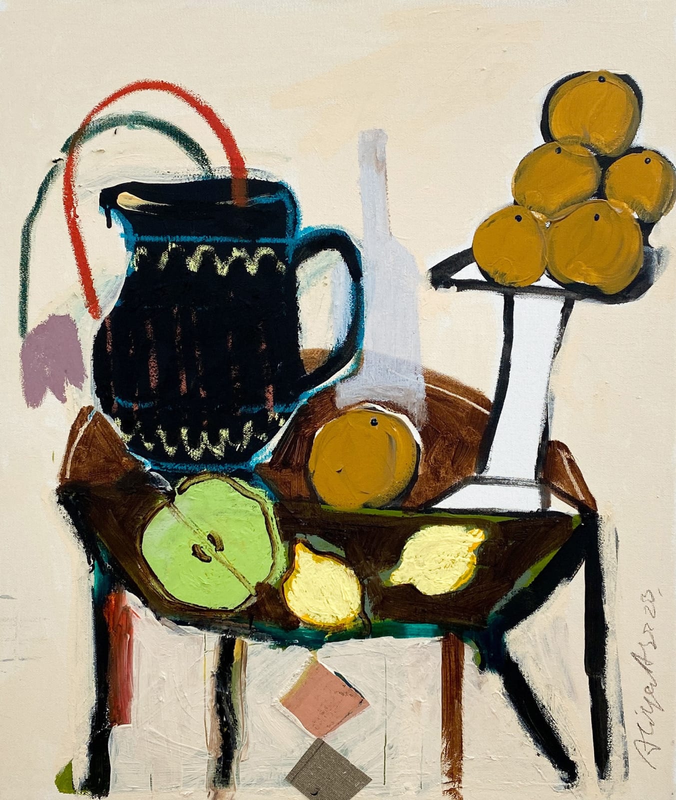 Aliya Abs, Matisse Table (Unframed) (London Gallery)