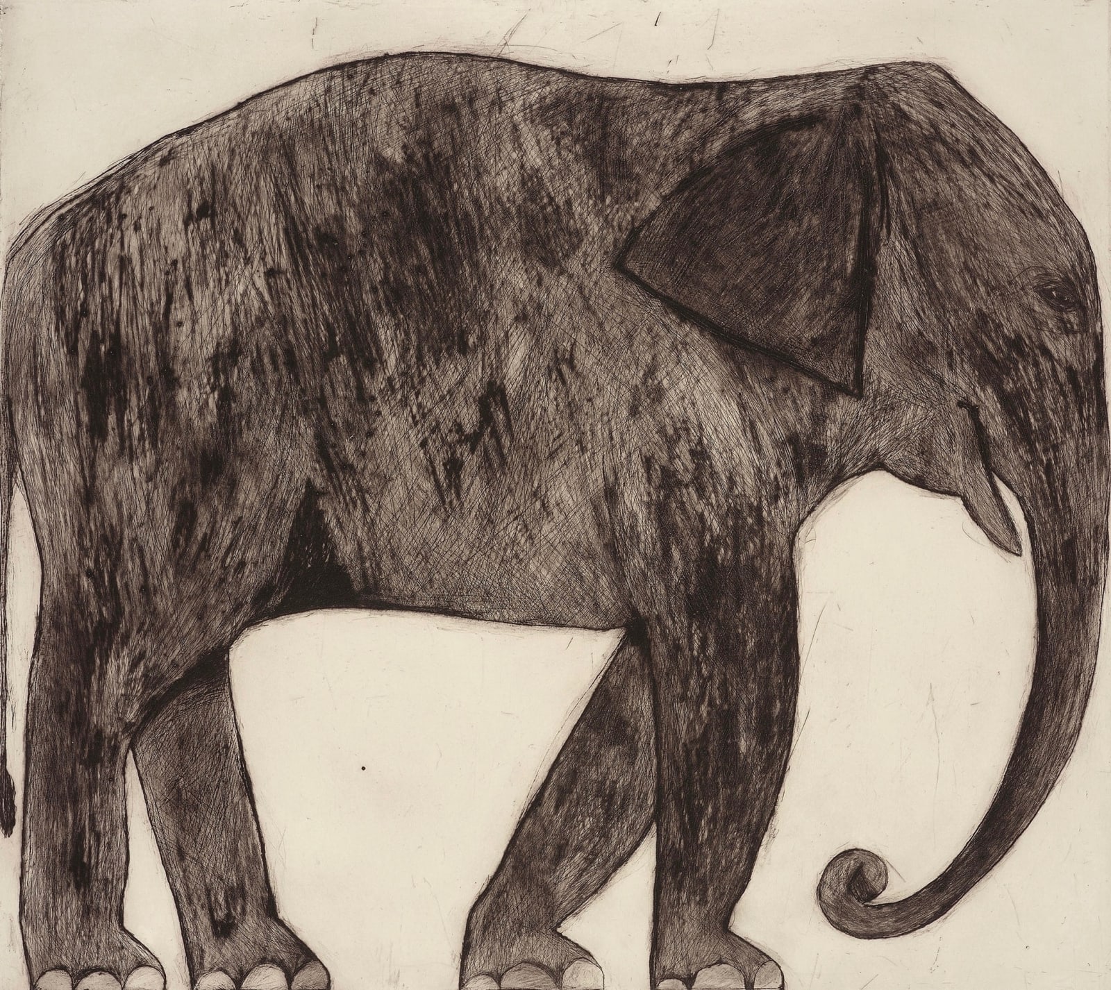 Kate Boxer, Elephant (Framed)