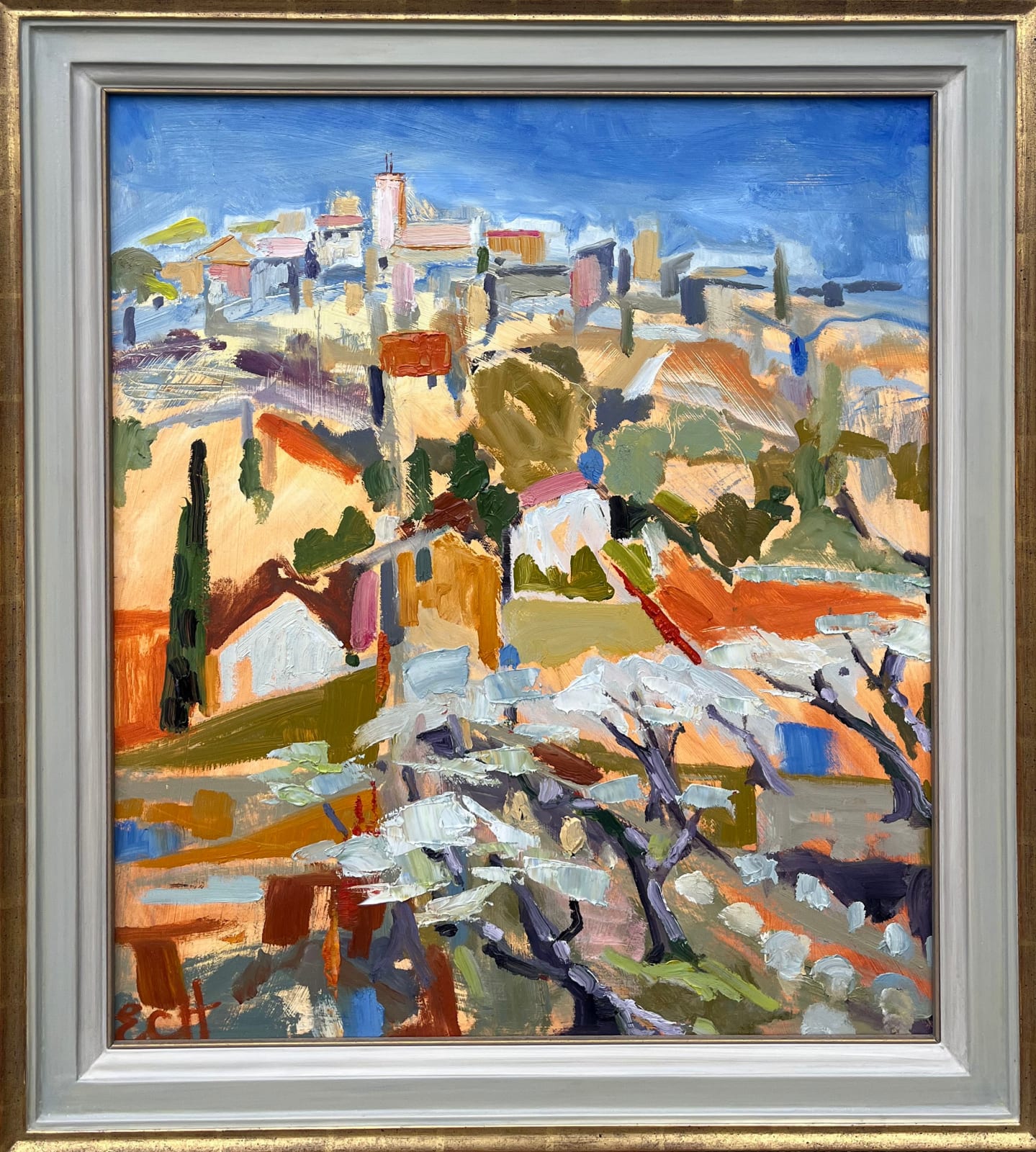 Emma Haggas, Hill Top Village, Provence (Hungerford Gallery)