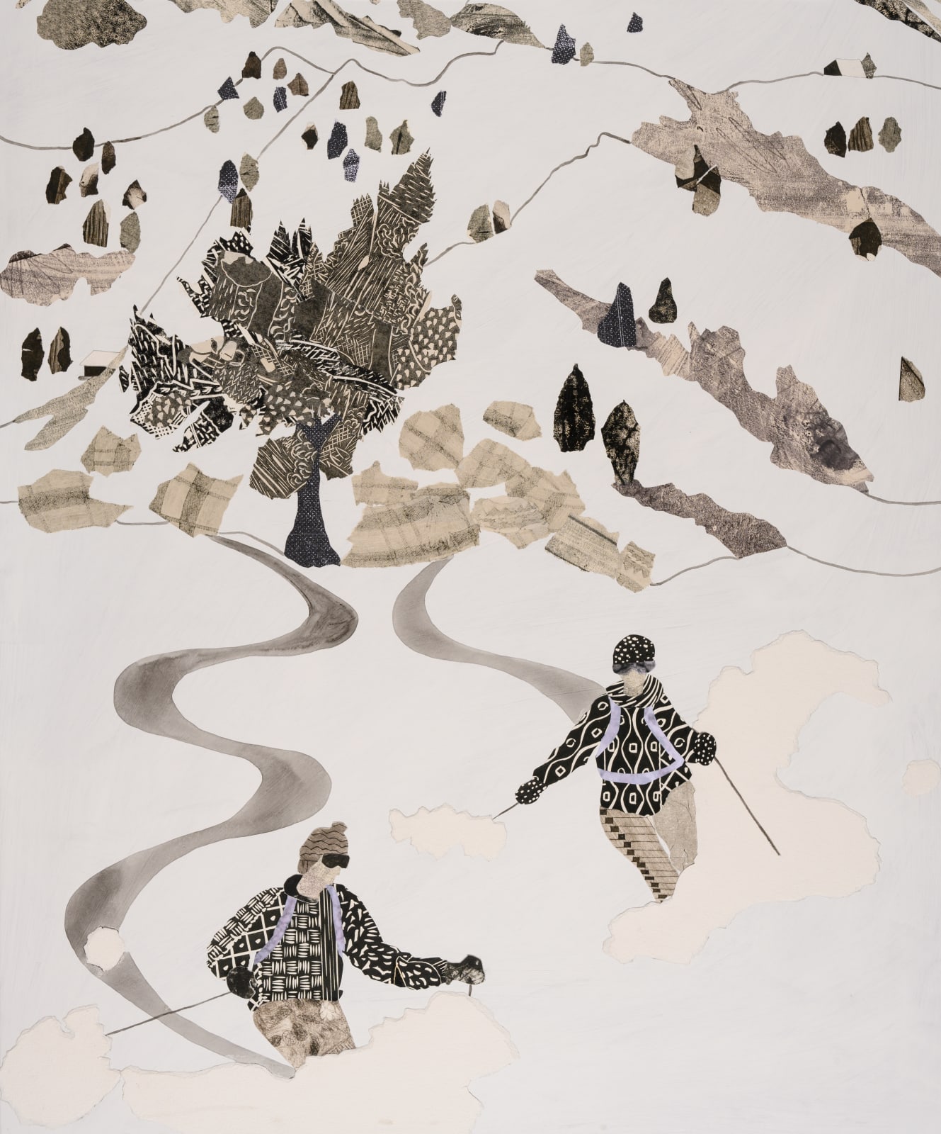 Dione Verulam, Skiing through the Meadows (Chinese Garden)