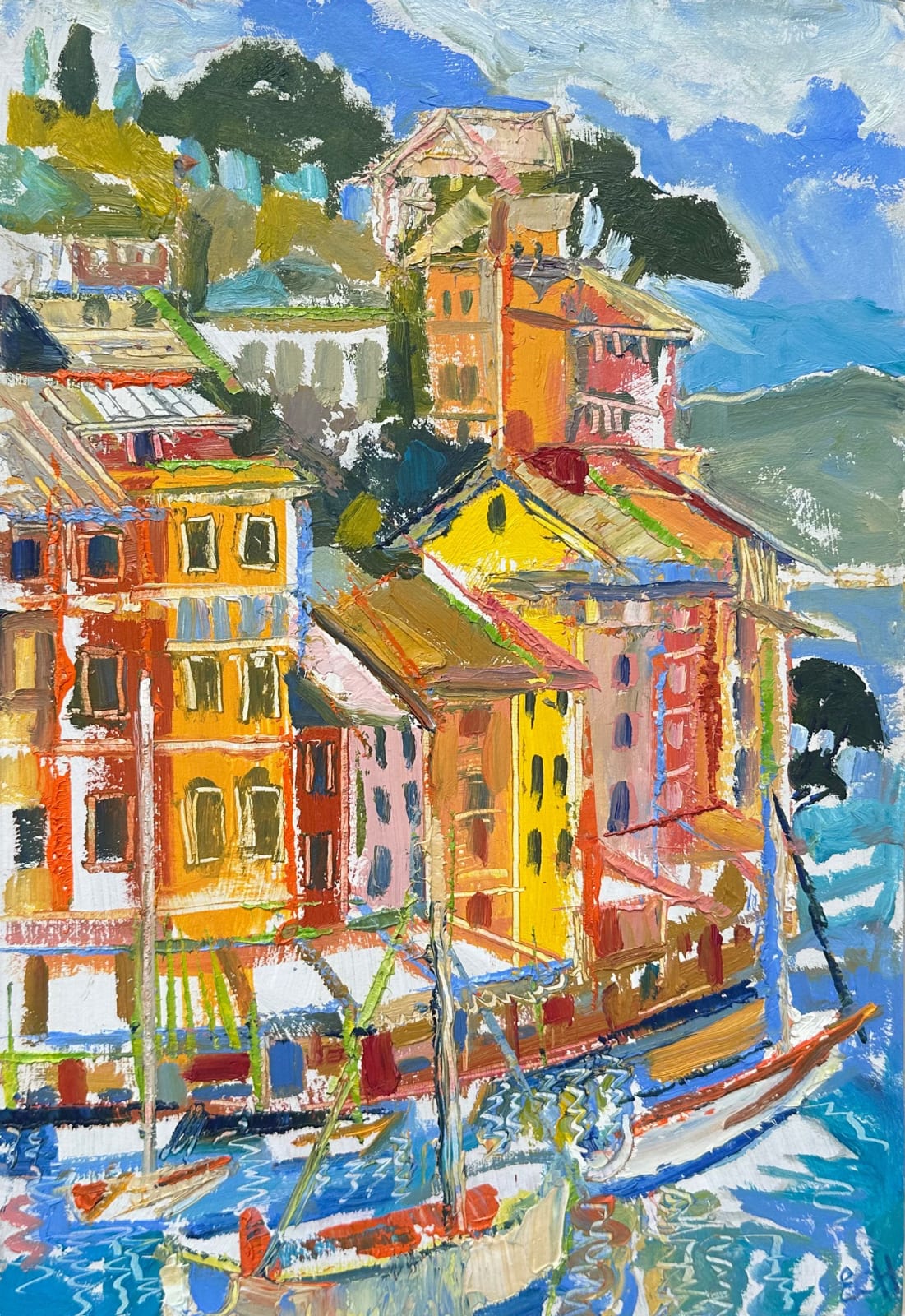 Emma Haggas, Boats at Portofino