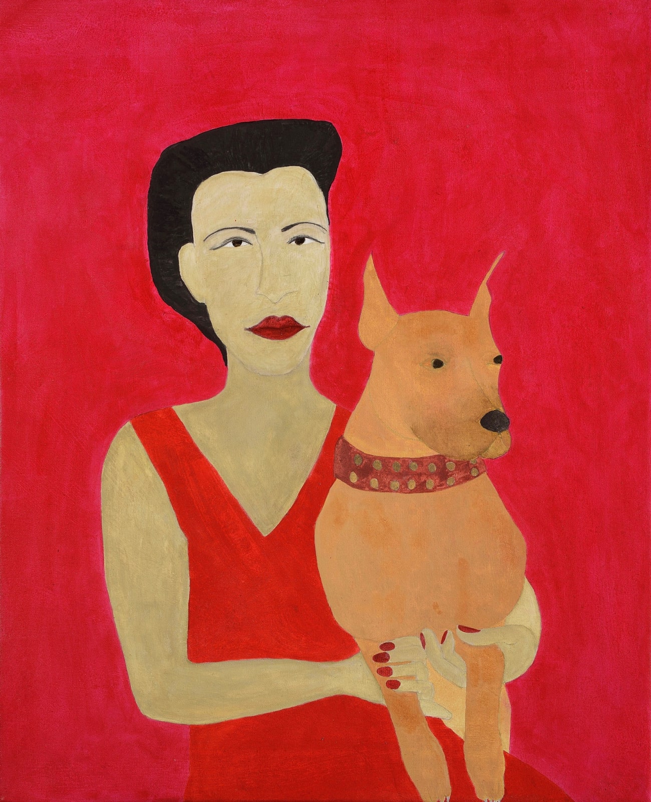 Kate Boxer, Billie Holiday (acrylic ink on canvas)