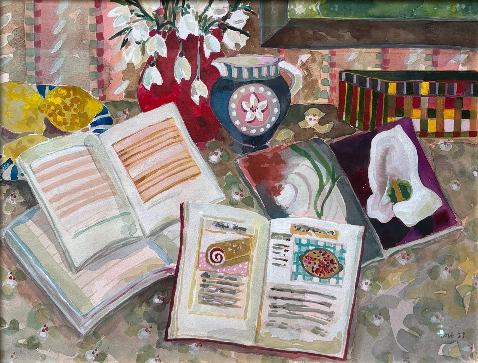 Lottie Cole, Agnes Martin, Georgia O'Keefe and Cherry Clafoutis (Hungerford Gallery)