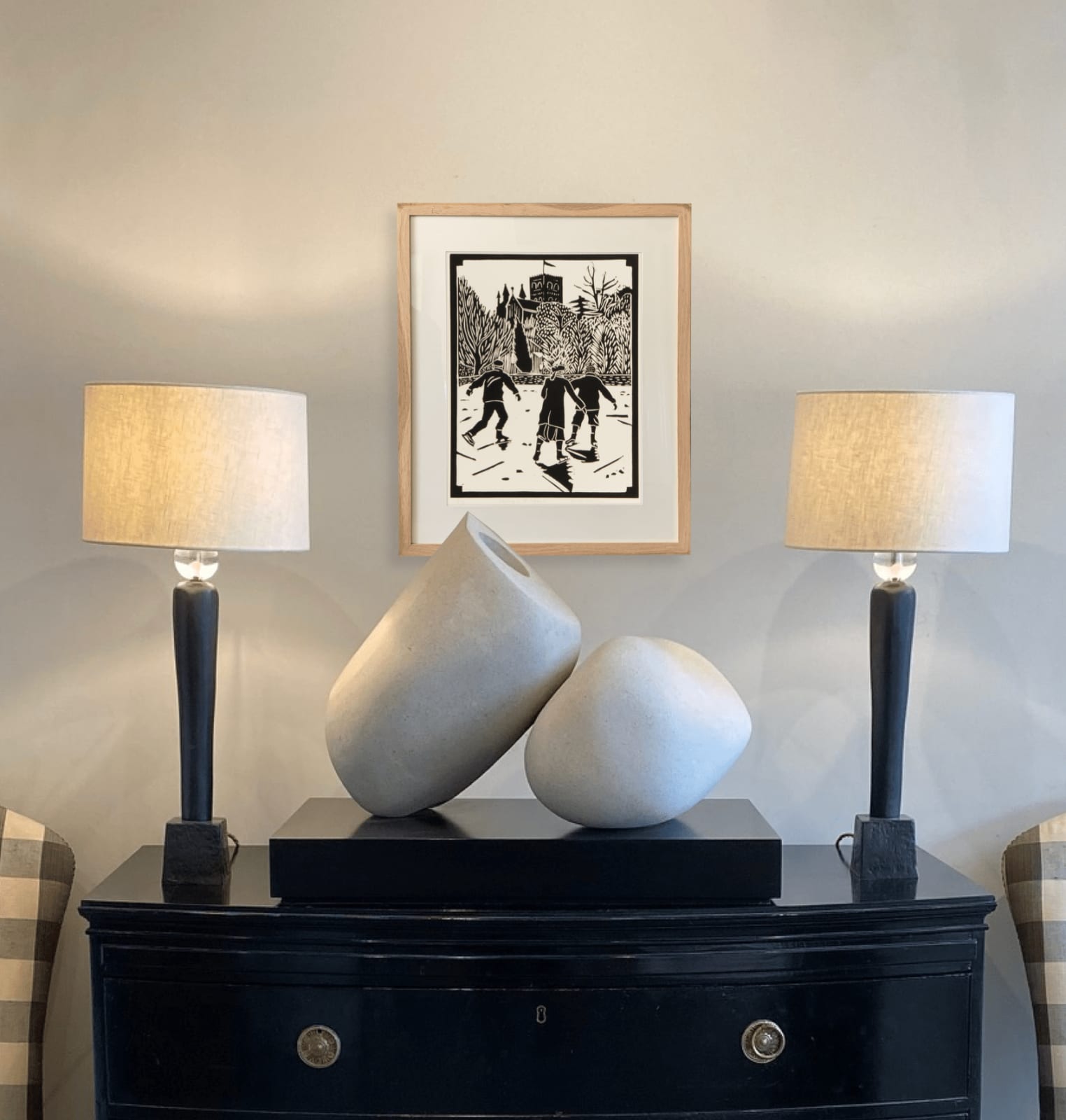 Dione Verulam, Skating in St. Albans (Unframed)