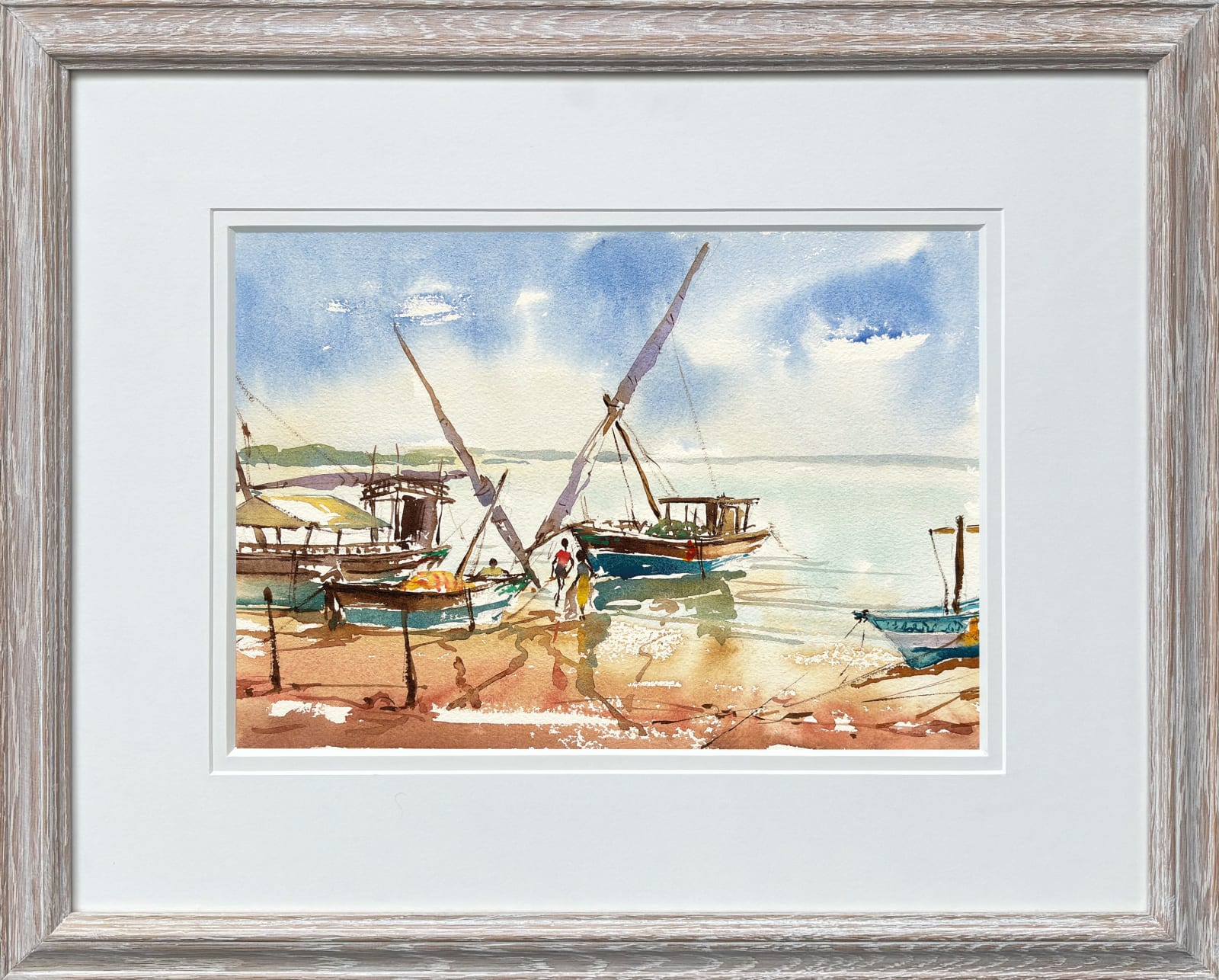 Julia Cassels, Boatyard, Shela, Lamu (Hungerford Gallery)