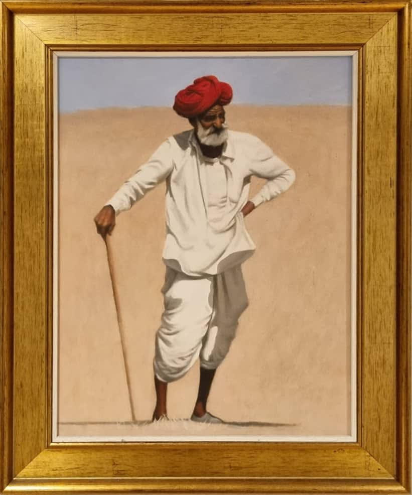 Mark Clark, Rajasthani Man with Red Turban