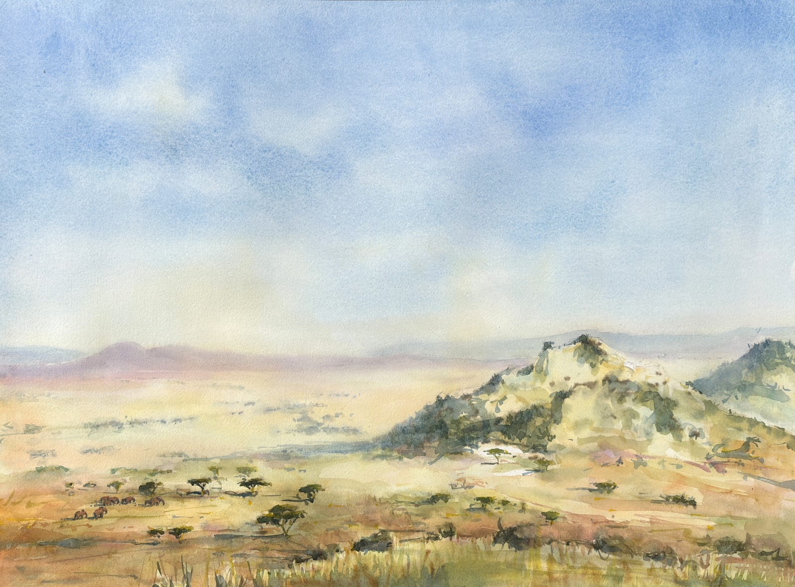 Julia Cassels, The North Valley, Lolldaiga (Hungerford Gallery)