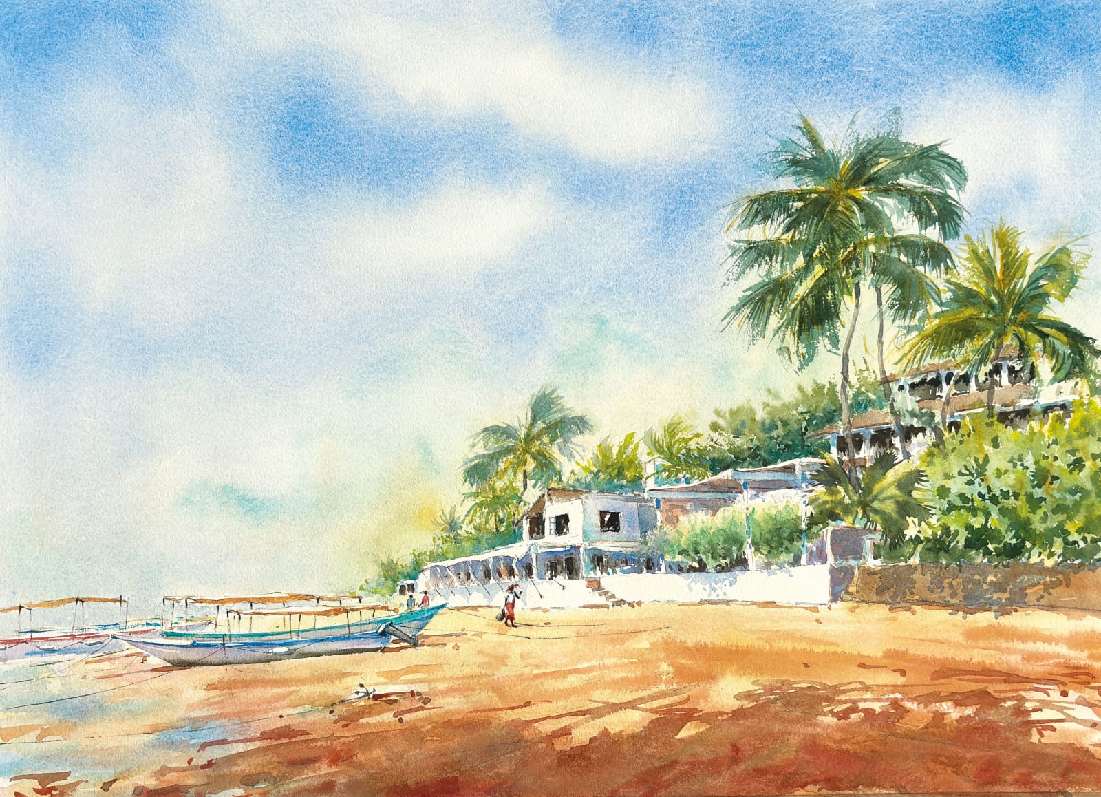 Julia Cassels, Island Life, Lamu (Hungerford Gallery)