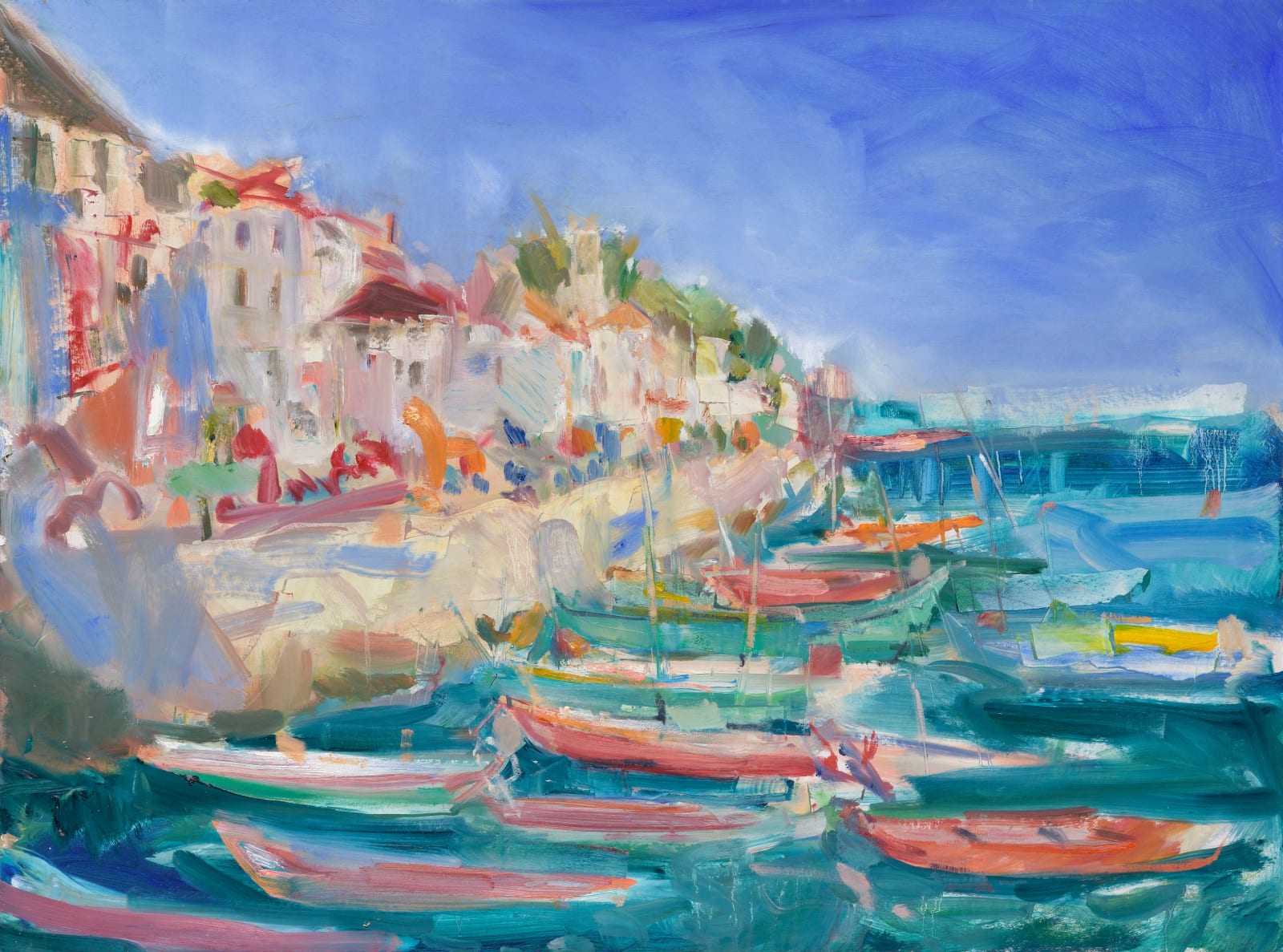 Jemma Powell, Boats in Lamu (Thyme, Gloucestershire)