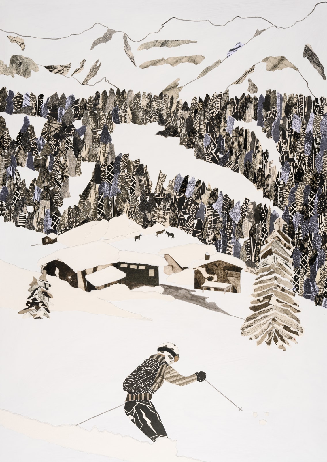 Dione Verulam, Skiing through Pastures (Jacobshorn)