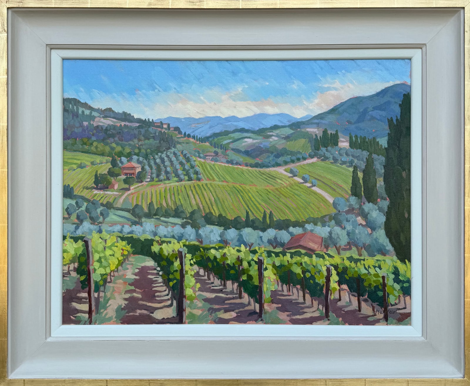 Annabel Playfair, Vineyards above Montefiorelle (London Gallery)