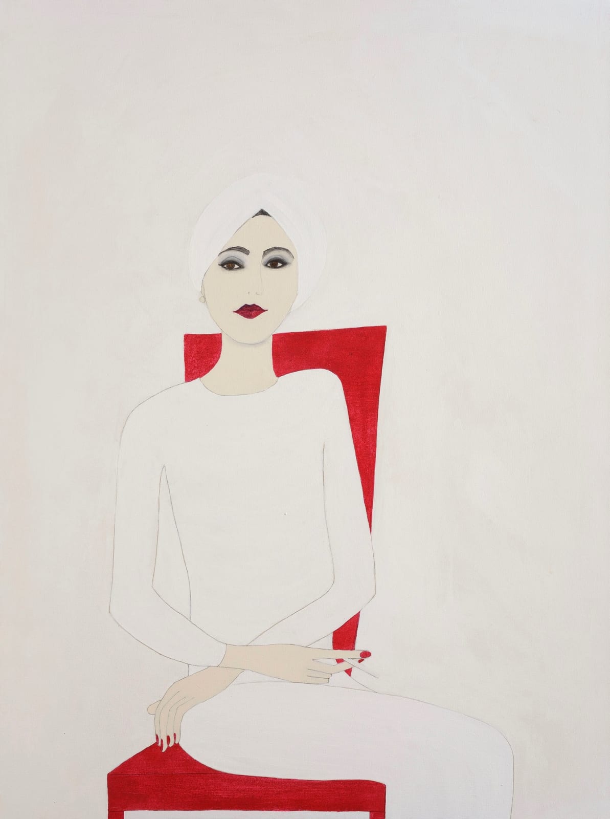 Kate Boxer, Libby Titus Fagen (acrylic ink on canvas)