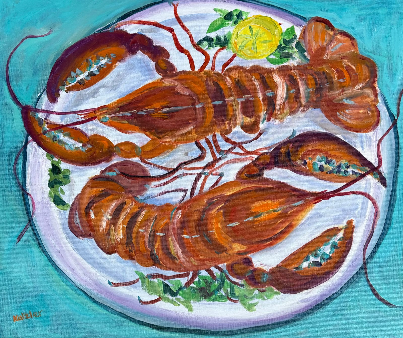 Fi Katzler, Lobster (Hungerford Gallery)