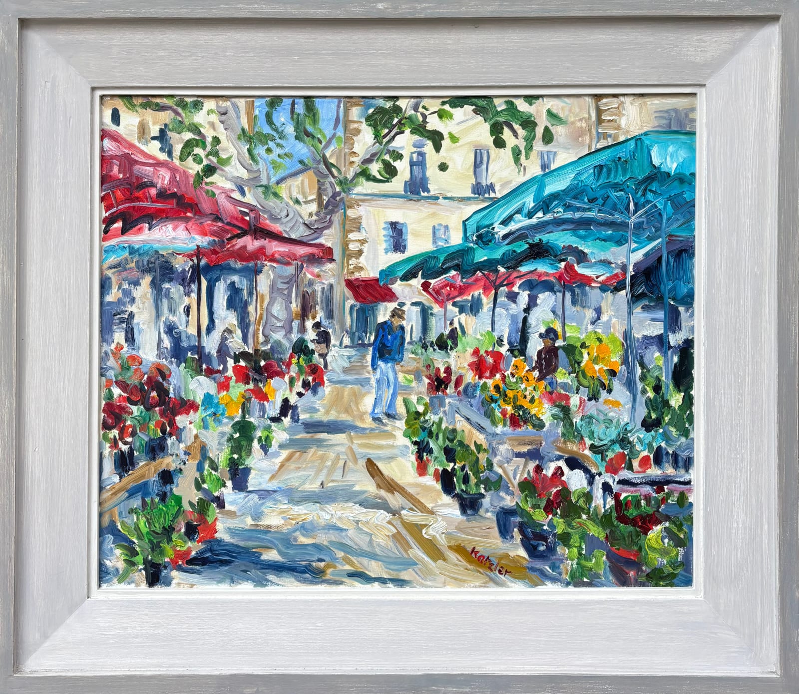 Fi Katzler, Aix en Provence Flower Market (Hungerford Gallery)