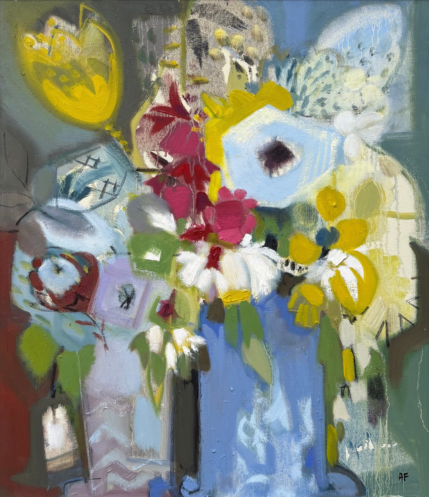 Annabel Fairfax, Blues and Greens (London Gallery)