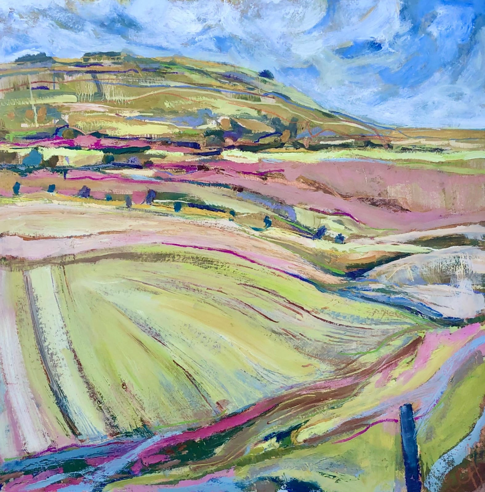 Emma Haggas, Spring Morning on Sidbury Hill
