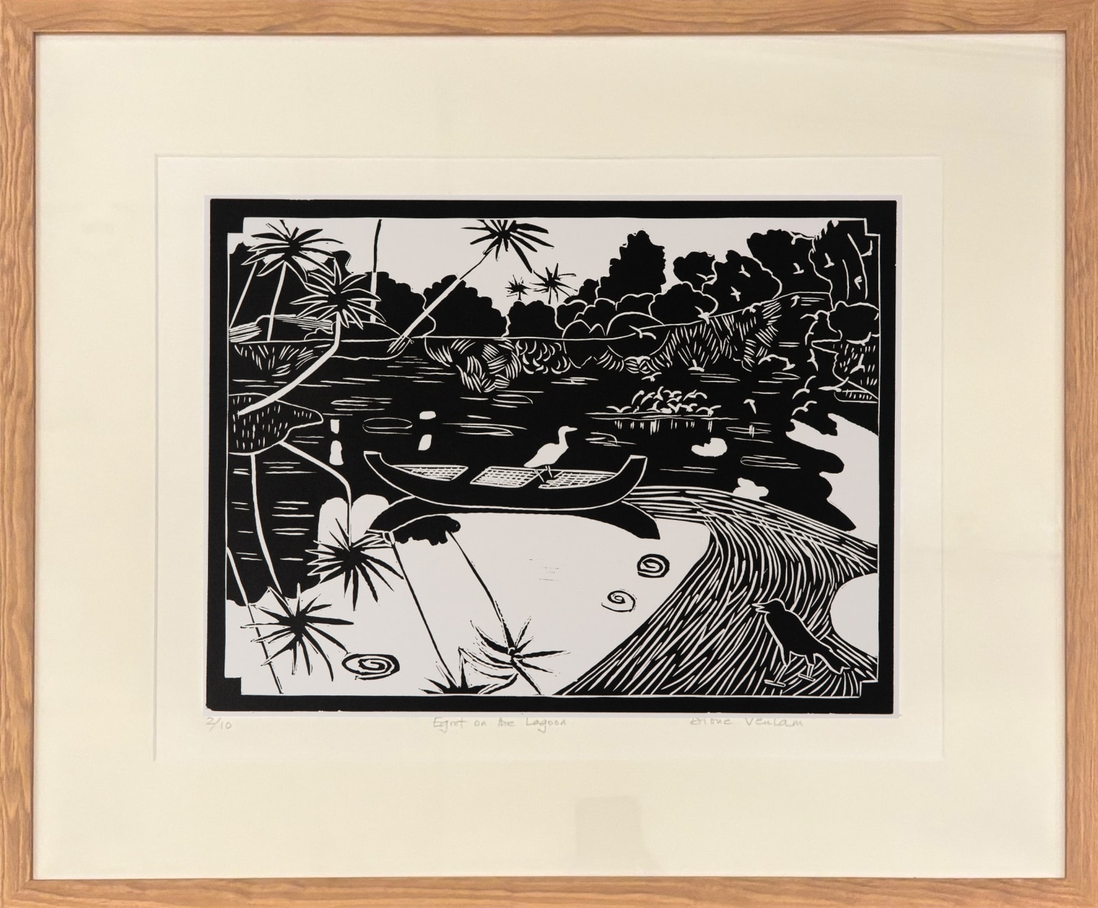 Dione Verulam, Egret on the Lagoon