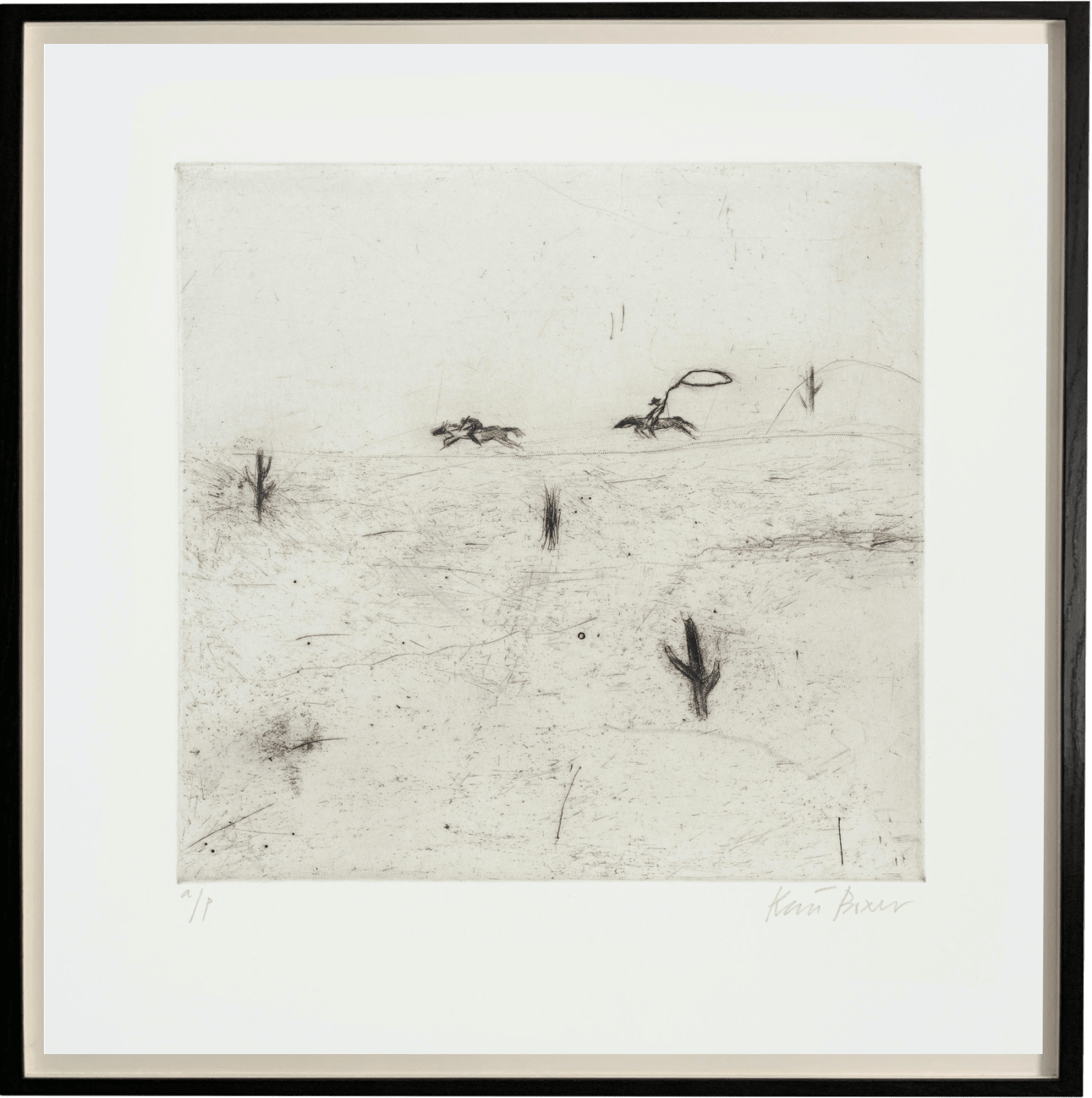 Kate Boxer, Cowboy Chase (Unframed)