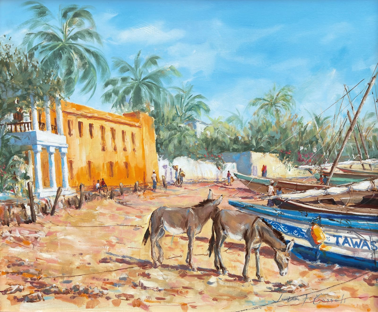 Julia Cassels, Shela Harbour (Hungerford Gallery)