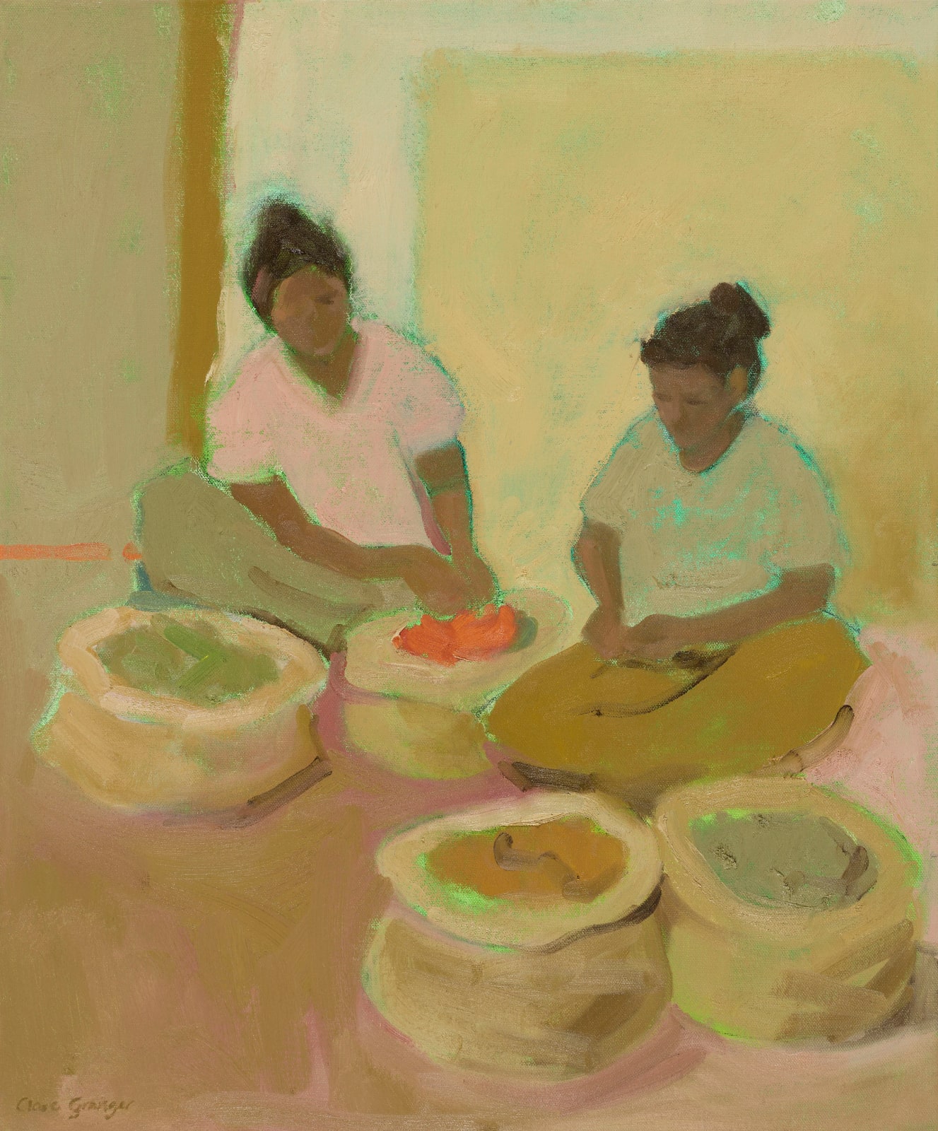 Clare Granger, Pink and Green (London Gallery)