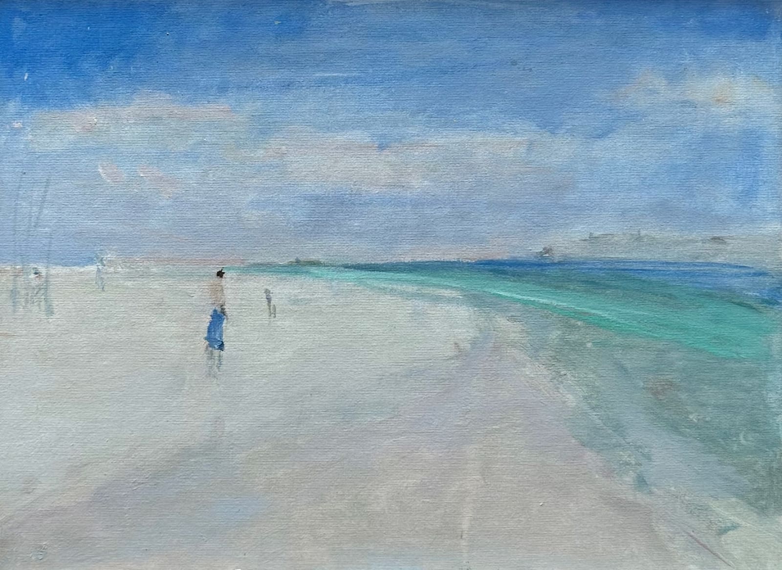 Ann Shrager, On the Beach, Mauritius (Hungerford Gallery)