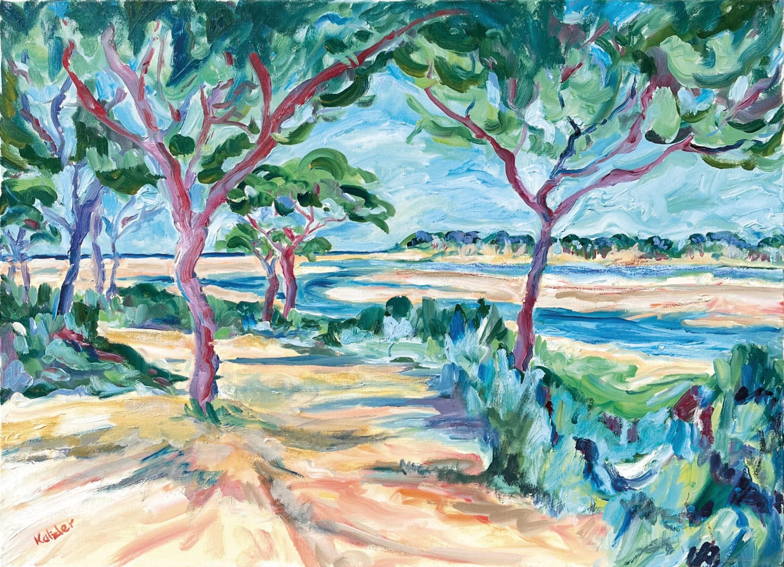 Fi Katzler, Track to the Sea (Hungerford Gallery)