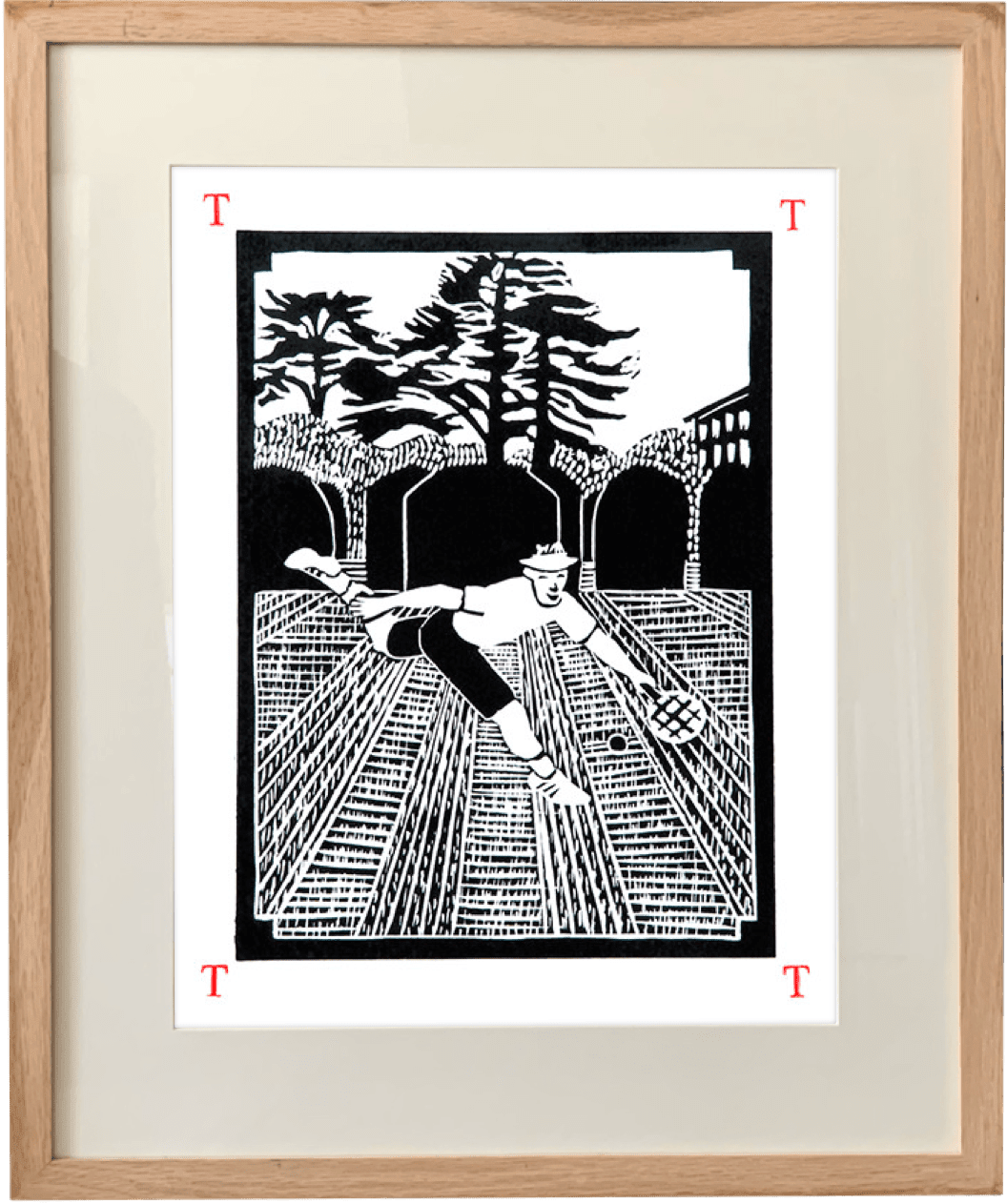 Dione Verulam, t is for tennis (Unframed)