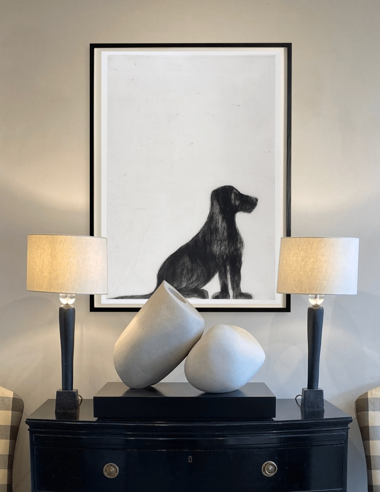 Kate Boxer, Stevie Sitting (Unframed)
