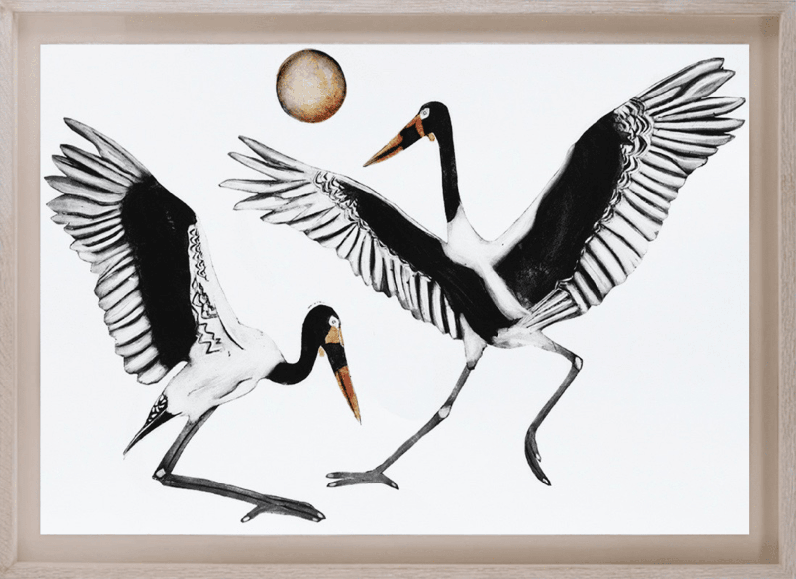 Beatrice Forshall, Saddle Billed Storks (Unframed)