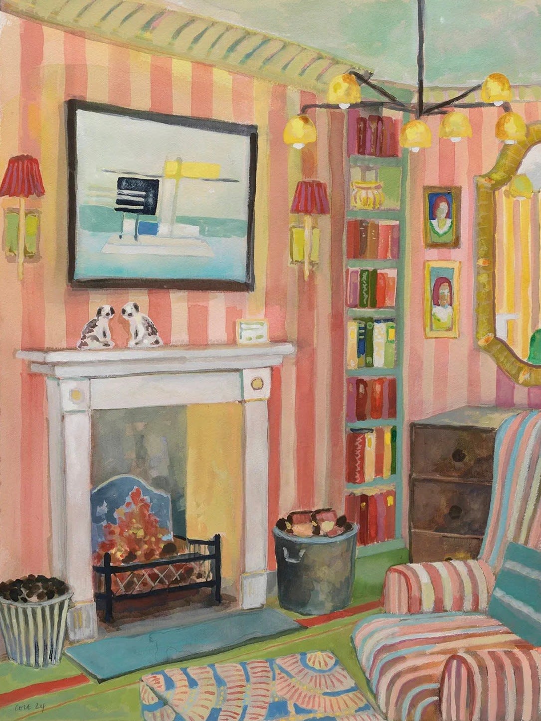 Lottie Cole, Interior with Marlow Moss (Hungerford Gallery)