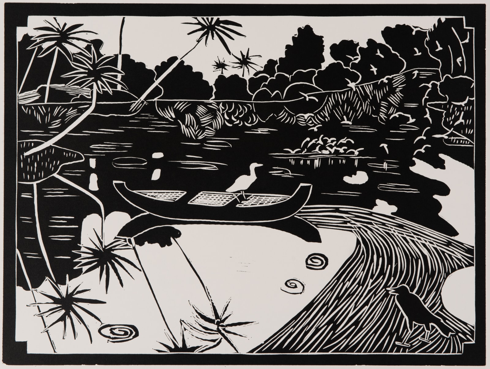 Dione Verulam, Egret on the Lagoon