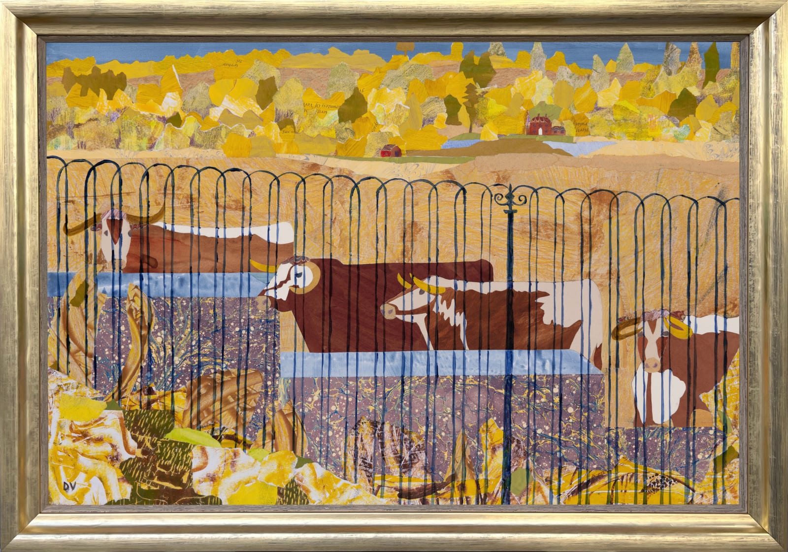 Dione Verulam, Thirsty Longhorns, Hot Summer (London Gallery)