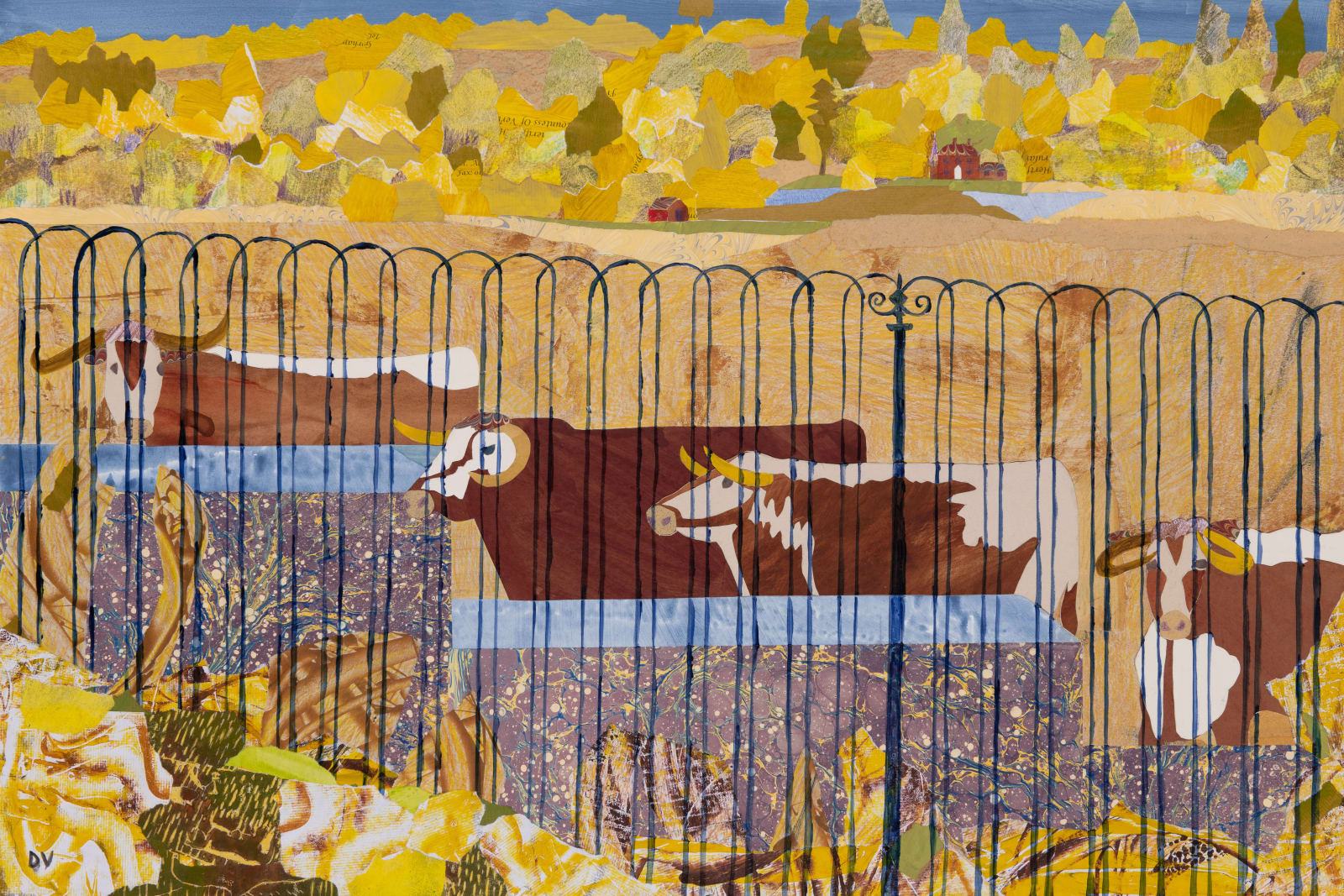 Dione Verulam, Thirsty Longhorns, Hot Summer (London Gallery)