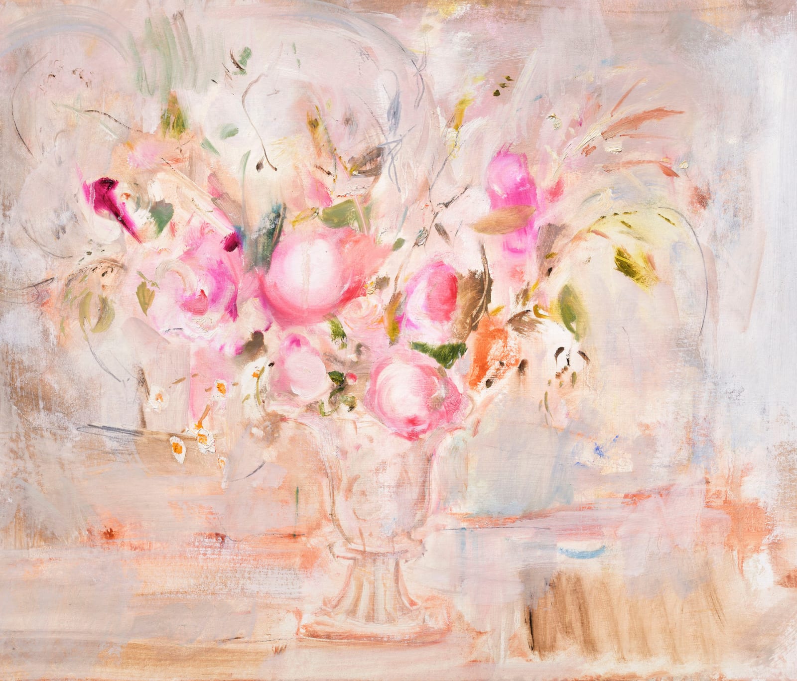 Jemma Powell, Roses in an Urn II (Hungerford Gallery)