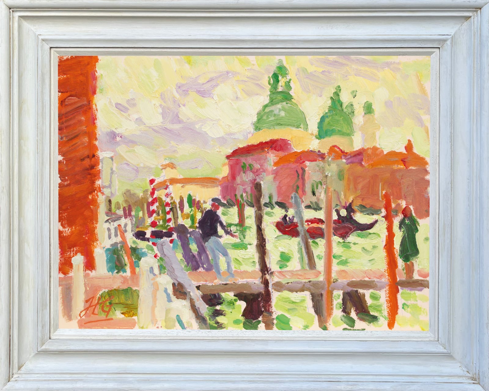 Hugo Grenville, Waiting for the Traghetto, Grand Canal (London Gallery)