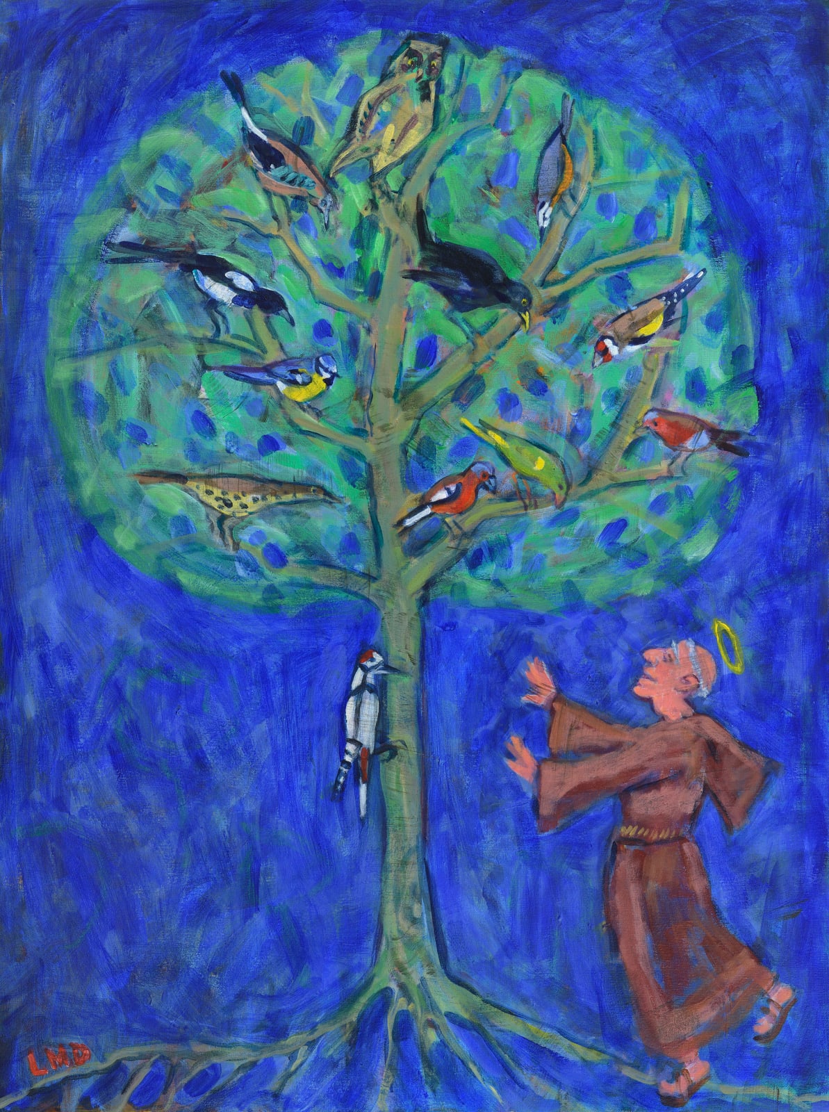 Lucy Dickens, St Francis Preaching to the Birds (London Gallery)