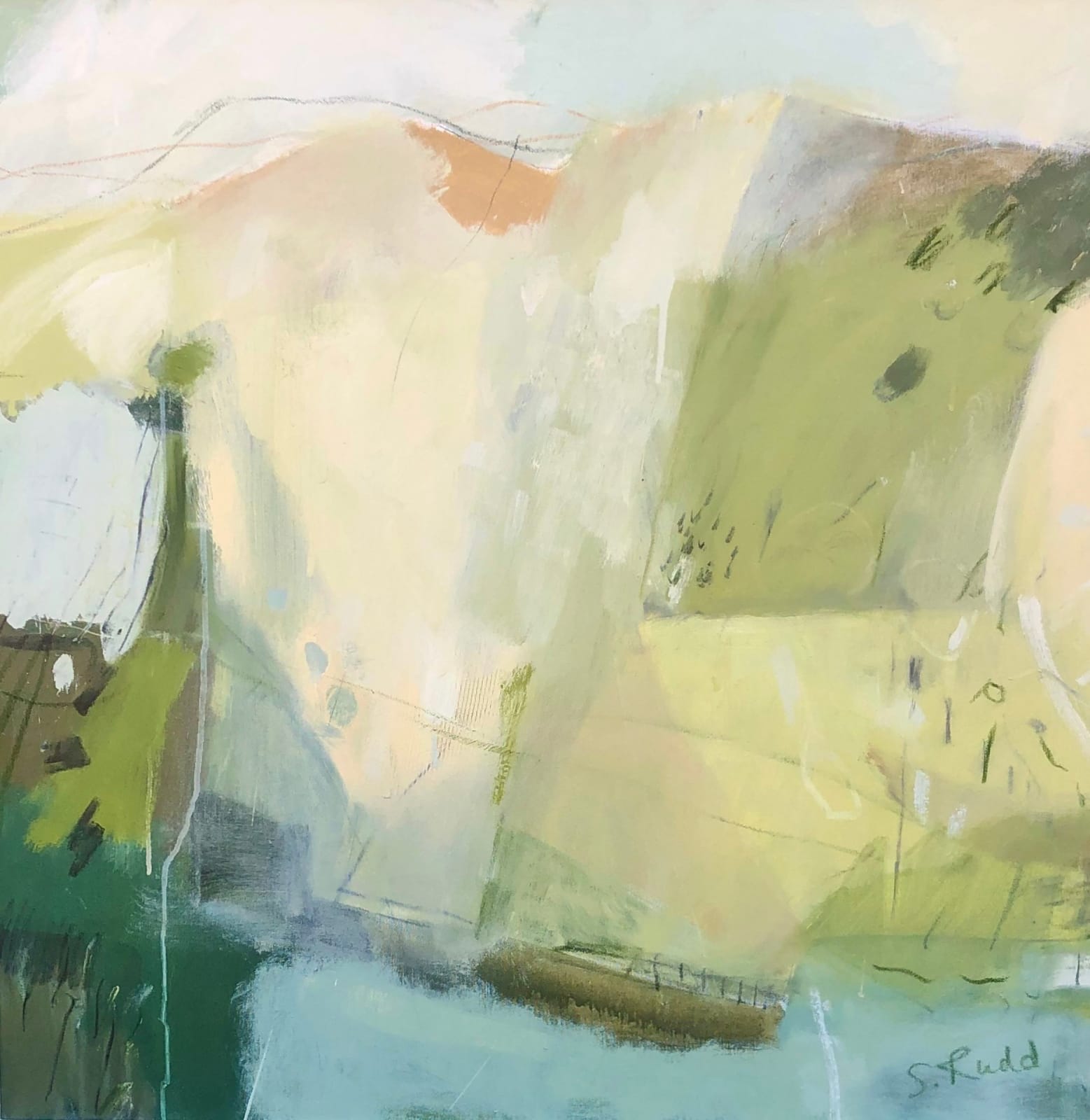 Sam Rudd, Patchwork Hills and the Mountain (Hungerford Gallery)