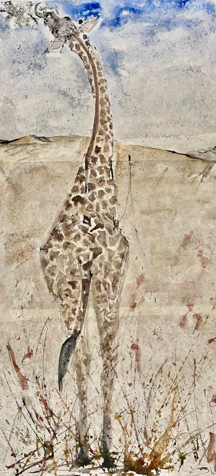 Christine Seifert, Giraffe Feeding (Hungerford Gallery)
