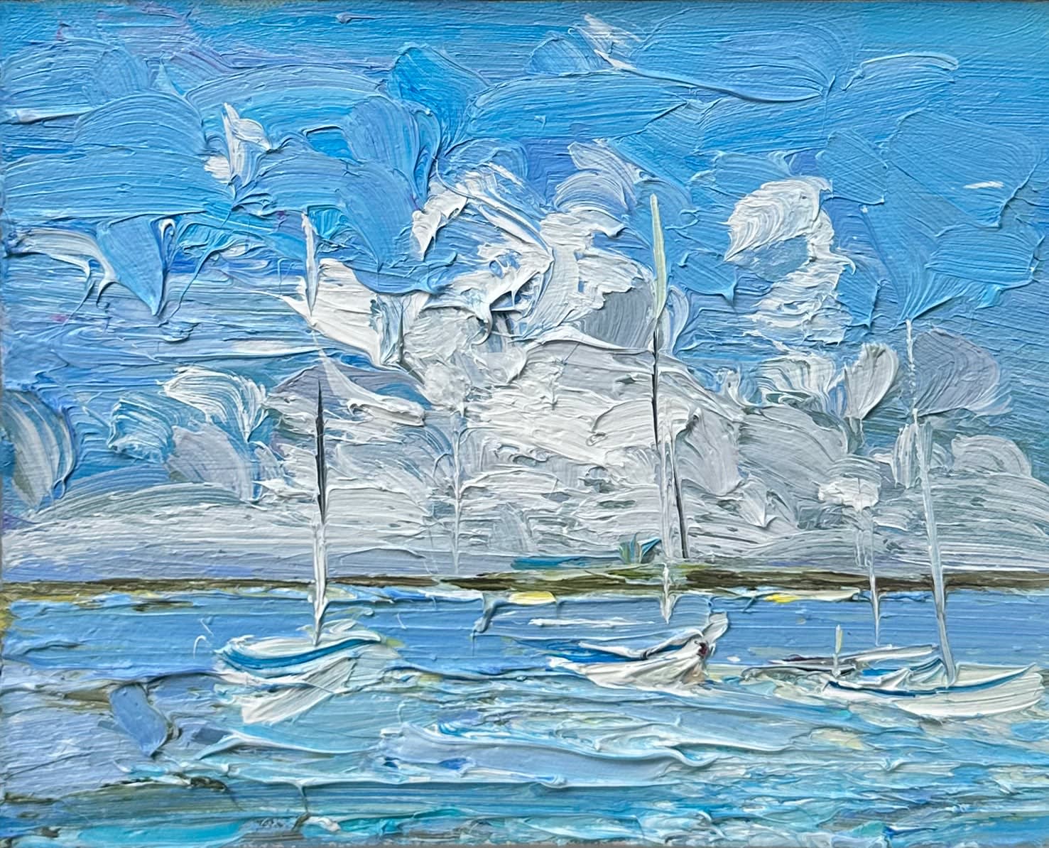 Richard Colson, Moorings Brancaster V (London Gallery)