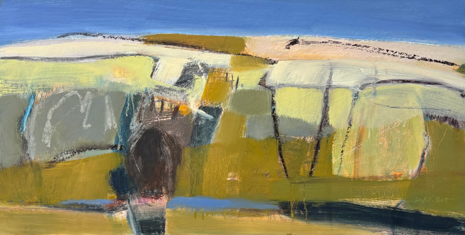 Dafila Scott, Sunlit Hill (London Gallery)