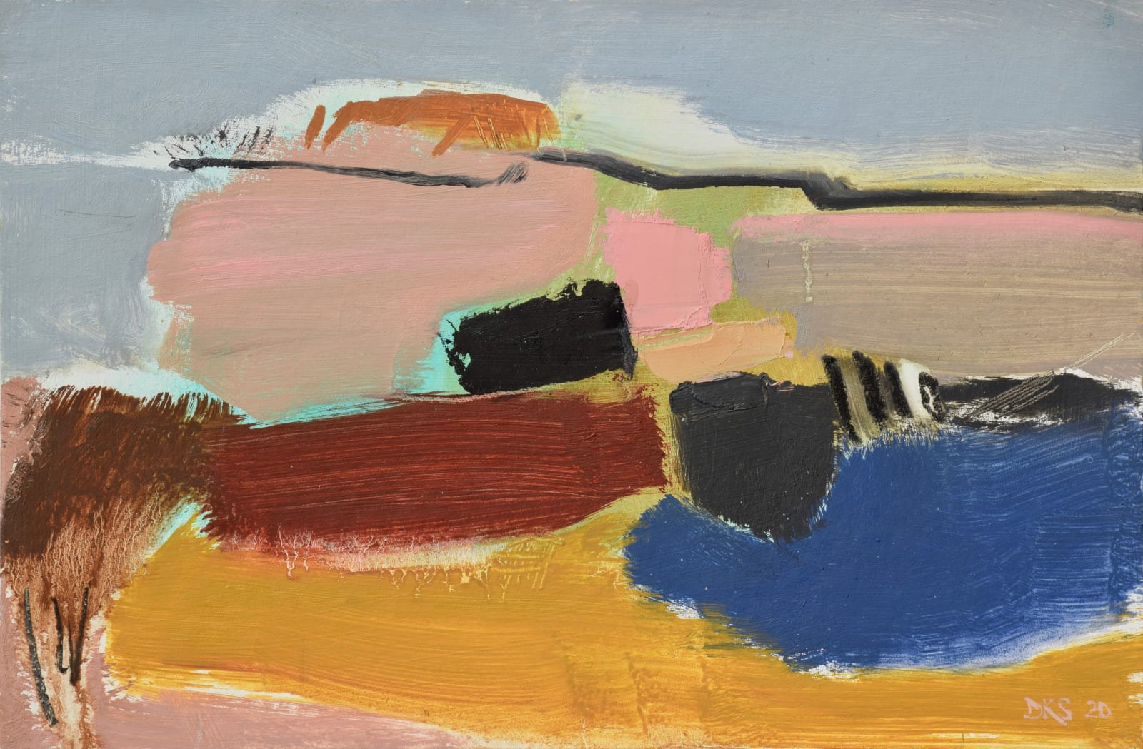 Dafila Scott, Grey Sky, Blue Pool